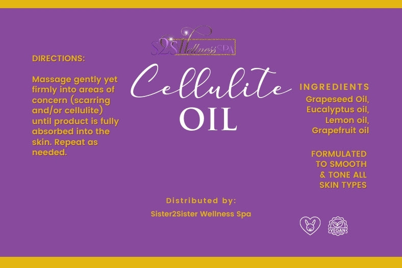 Cellulite Oil with dry mitten