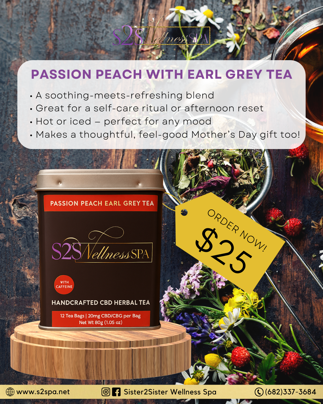 S2S Passion Peach with Earl Grey Tea