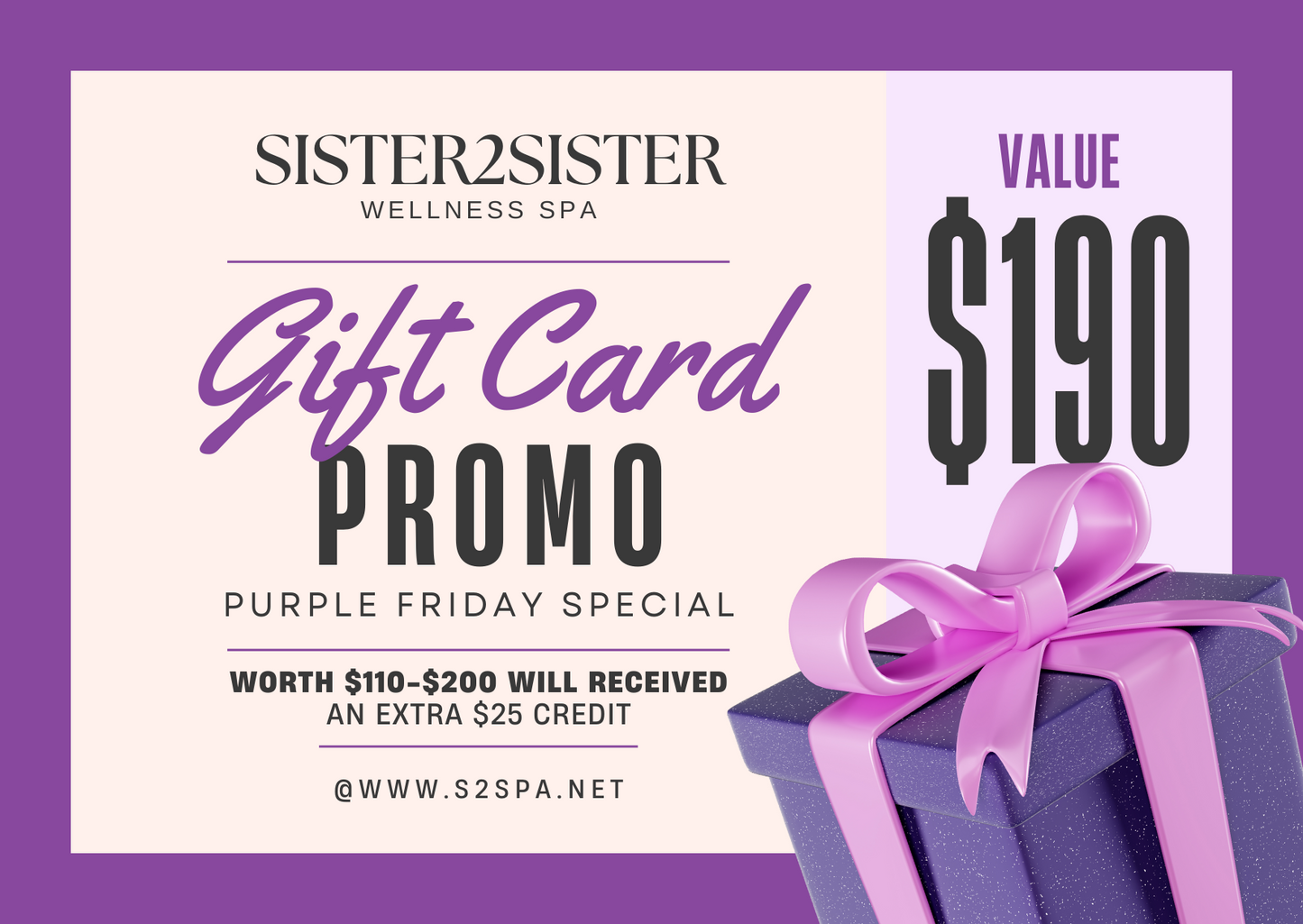 Sister2Sister Gift Card