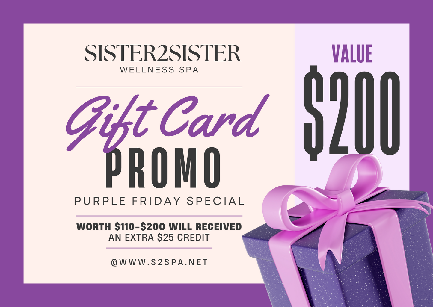 Sister2Sister Gift Card