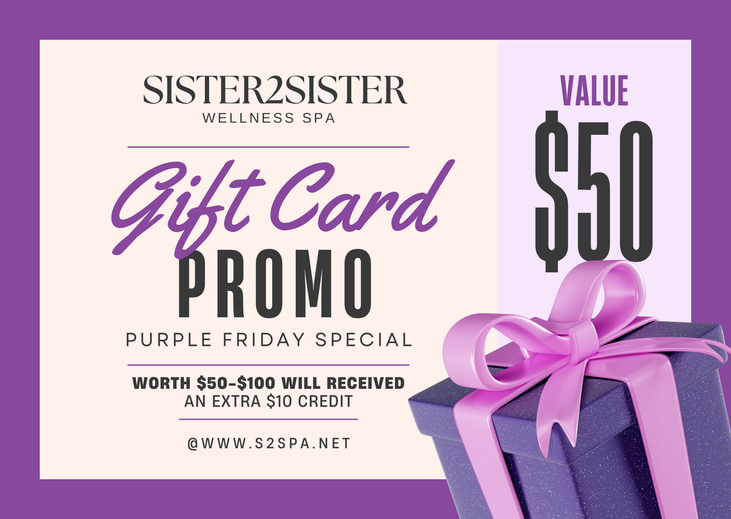 Sister2Sister Gift Card