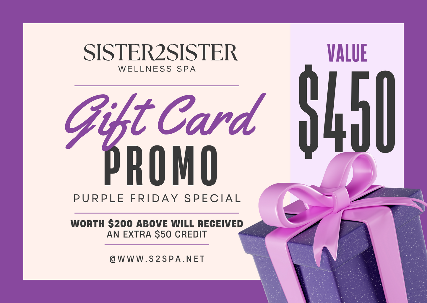 Sister2Sister Gift Card