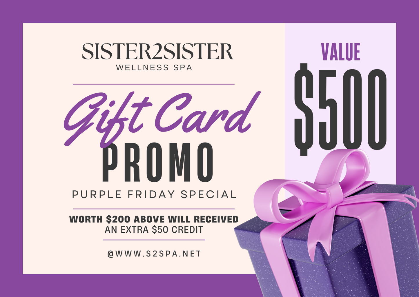 Sister2Sister Gift Card