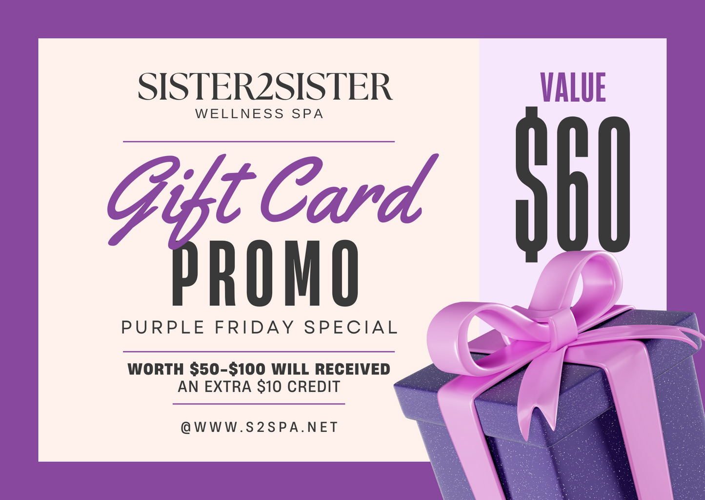 Sister2Sister Gift Card