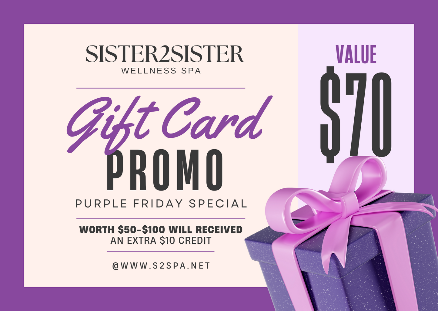 Sister2Sister Gift Card