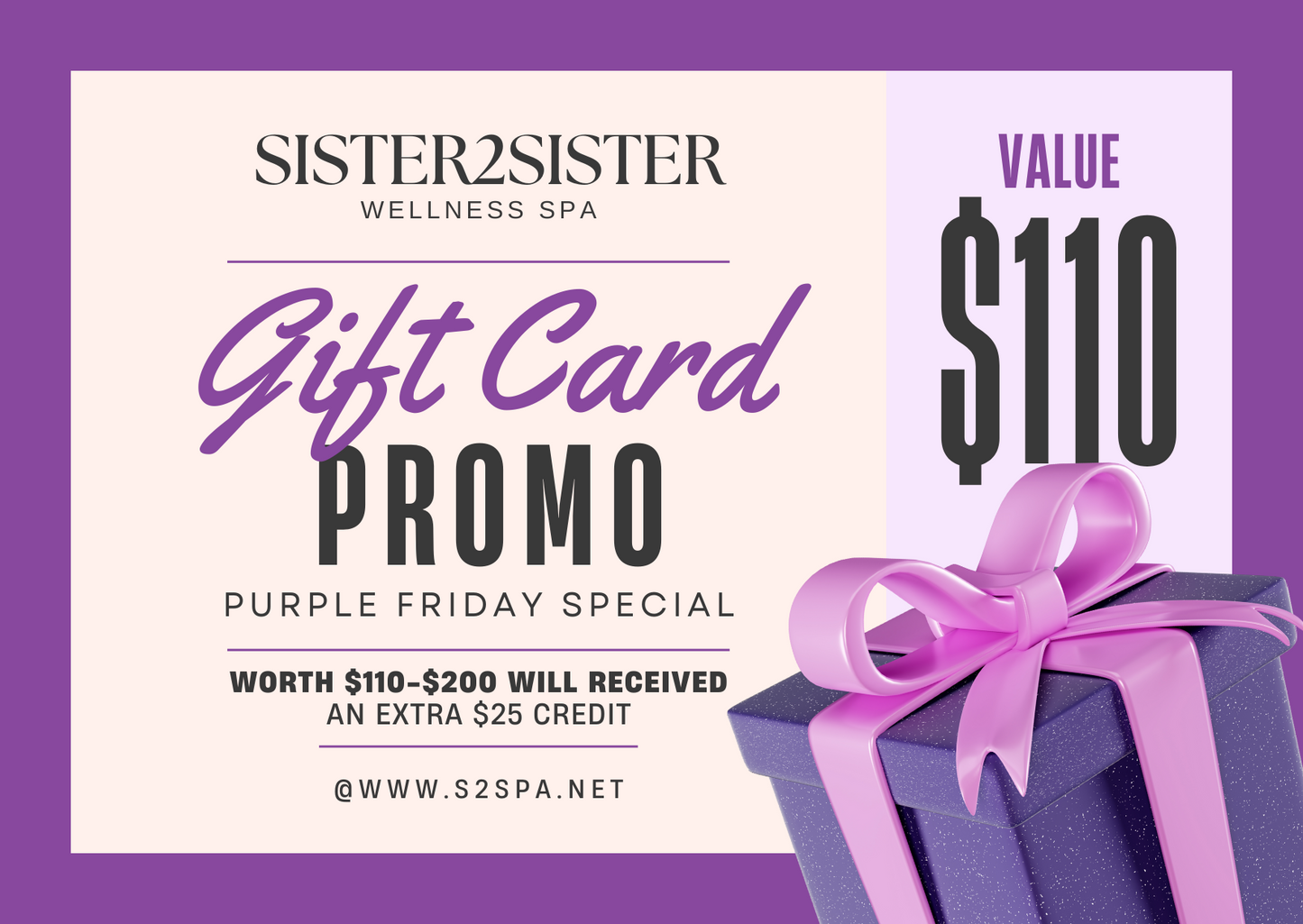 Sister2Sister Gift Card