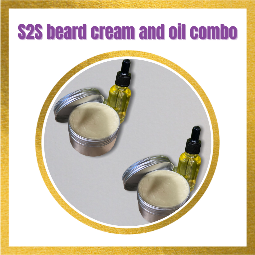 S2S beard cream and oil combo